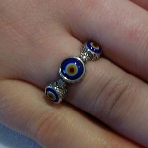 Sterling Silver with Multi Color Beads